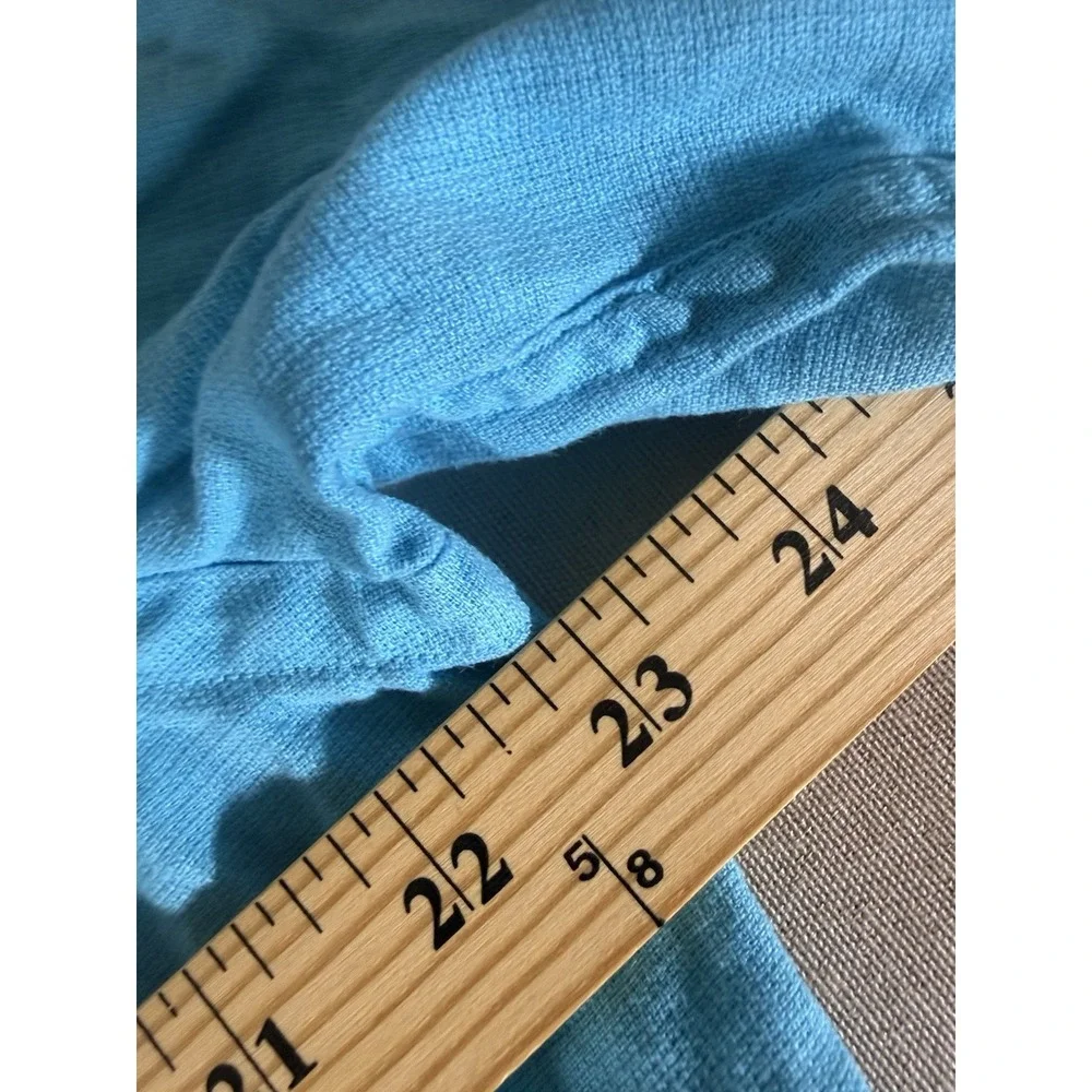 VINTAGE Polo Ralph Lauren Shirt Adult Large Blue Dual Pocket Cargo Linen Mens